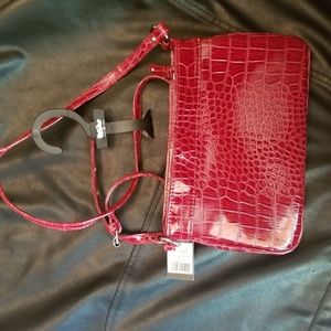 Mossimo faux croc leather crossbody